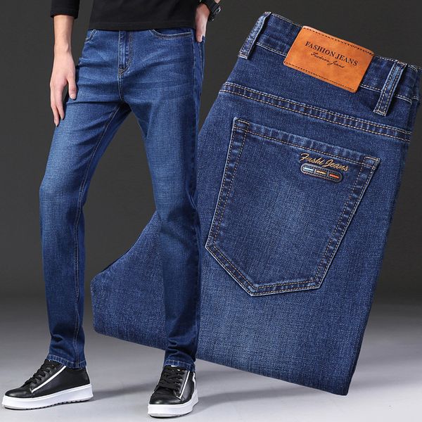 2020 new business fashion stretch denim classic style men's slim jeans jean trousers male brand pants blue 
2020 new business fashion stretch denim classic style men's slim jeans jean trousers male brand pants blue