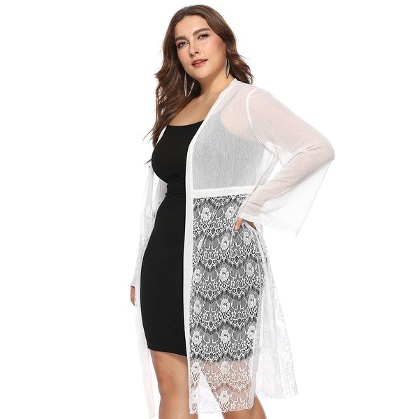 kenancy women lace thin cardigan plus size women's loose casual outwear summer long sleeve straight cardigan beach wear 4xl, Tan;black
kenancy women lace thin cardigan plus size women's loose casual outwear summer long sleeve straight cardigan beach wear 4xl, Tan;black