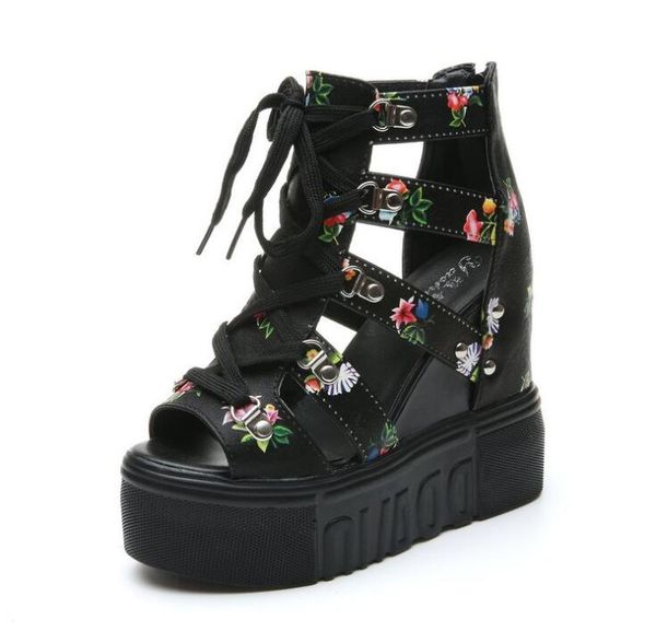 women sandals 2019 new summer women's wedge sandals high heel 12cm flower cross straps roman sandals for women lace up adf-582, Black
women sandals 2019 new summer women's wedge sandals high heel 12cm flower cross straps roman sandals for women lace up adf-582, Black
