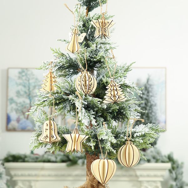 10pcs 3d new snowflake wooden embellishments rustic merry christmas tree hanging ornament drop pendant xmas decorations for home
10pcs 3d new snowflake wooden embellishments rustic merry christmas tree hanging ornament drop pendant xmas decorations for home