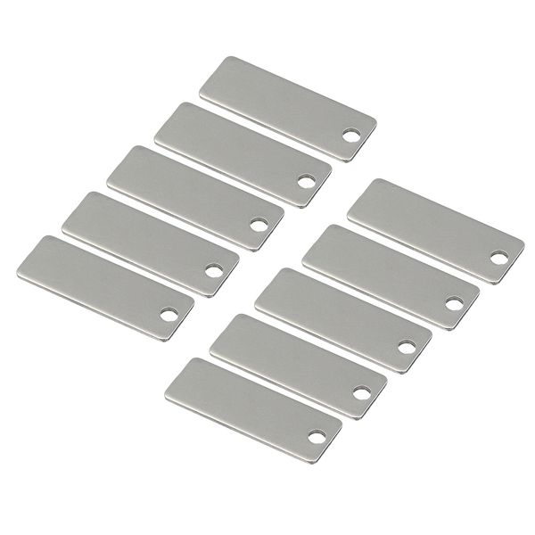 10 pieces stainless steel flat rectangle blank coin drop stamping charms pendants jewelry findings for diy craft silver 25x9mm, Black
10 pieces stainless steel flat rectangle blank coin drop stamping charms pendants jewelry findings for diy craft silver 25x9mm, Black