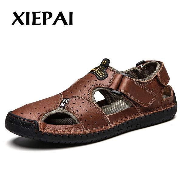 2019 new casual men sandals comfortable men summer genuine leather sandals roman summer outdoor beach big size 38-48, Black
2019 new casual men sandals comfortable men summer genuine leather sandals roman summer outdoor beach big size 38-48, Black
