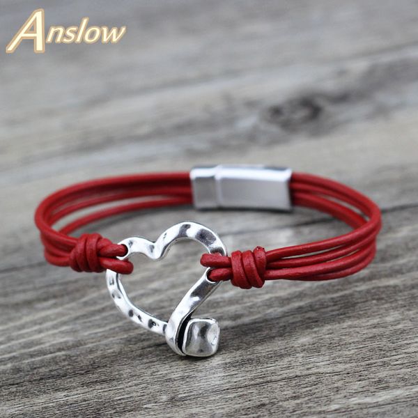 anslow fashion jewelry vintage retro handmade diy charm heart leather magnetic bracelet for women men black friday low0742lb, Golden;silver
anslow fashion jewelry vintage retro handmade diy charm heart leather magnetic bracelet for women men black friday low0742lb, Golden;silver