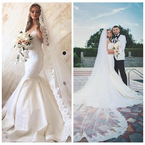 2020 spaghetti lace appliques slim mermaid wedding dresses bridal gowns formal vestidos de marriage customized plus size, White
2020 spaghetti lace appliques slim mermaid wedding dresses bridal gowns formal vestidos de marriage customized plus size, White