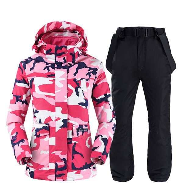 two-layer camouflage women snow jacket snowboarding suit winter outdoor sports wear waterproof ski jackets + snow pants
two-layer camouflage women snow jacket snowboarding suit winter outdoor sports wear waterproof ski jackets + snow pants