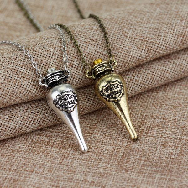 fashion movie jewelry harry felix felicis magic potion bottle pendant necklace lucky potion necklace 5940, Silver
fashion movie jewelry harry felix felicis magic potion bottle pendant necklace lucky potion necklace 5940, Silver