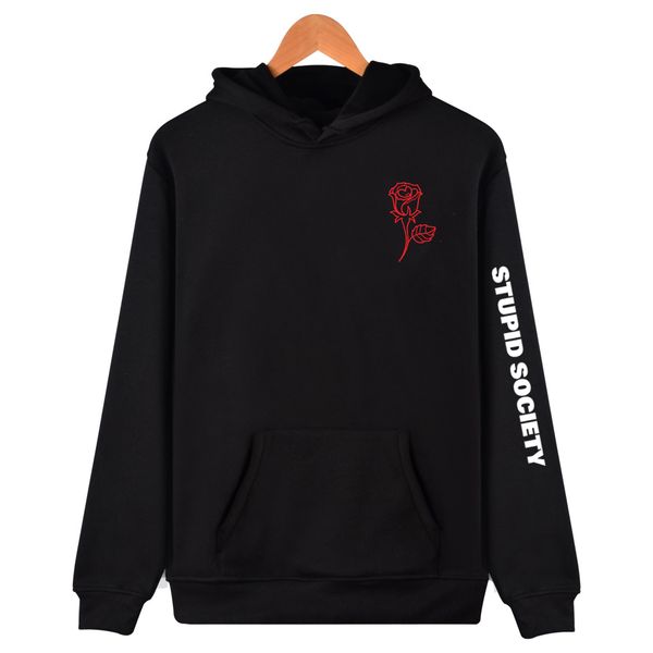 latest 2019 new fashion hip hop stupid society funny rose print pullover hoodies men women hooded sweatshirt, Black
latest 2019 new fashion hip hop stupid society funny rose print pullover hoodies men women hooded sweatshirt, Black