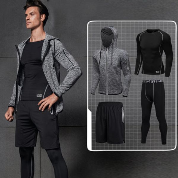 men sports running set jackets basketball football tennis fitness gym reflective tight+shorts+shirts+pants leggings 4 sets /3xl, Black;blue
men sports running set jackets basketball football tennis fitness gym reflective tight+shorts+shirts+pants leggings 4 sets /3xl, Black;blue