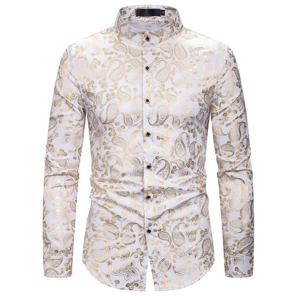 men's casual shirts turn-down collar long sleeve shirt gentleman printing wedding fitness male shirts camisa masculina #30, White;black
men's casual shirts turn-down collar long sleeve shirt gentleman printing wedding fitness male shirts camisa masculina #30, White;black