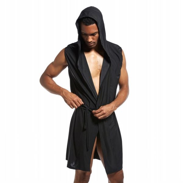 men bathrobe cotton ice silk hooded pajamas badjas kimono bath robe belted man gown roupao peignoir homme summer sleepwear, Black;brown
men bathrobe cotton ice silk hooded pajamas badjas kimono bath robe belted man gown roupao peignoir homme summer sleepwear, Black;brown