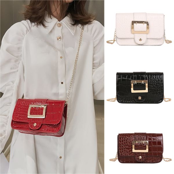 bags for women 2019 women pin buckle stone pattern messenger bag fashion patent leather chain bag pochette soir e femme kj
bags for women 2019 women pin buckle stone pattern messenger bag fashion patent leather chain bag pochette soir e femme kj