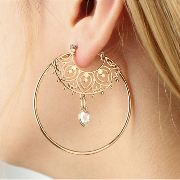 bravekiss 2019 new women big circles hoop earrings with crystal fashion gold color jewelry trendy round circle earring bpe1399, Golden;silver
bravekiss 2019 new women big circles hoop earrings with crystal fashion gold color jewelry trendy round circle earring bpe1399, Golden;silver
