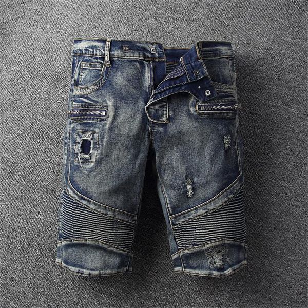 wholesale mens badge jeans black jean knee length fashion summer washed motocycle denim half pants shorts hole panelled hip hop short jeans, Blue
wholesale mens badge jeans black jean knee length fashion summer washed motocycle denim half pants shorts hole panelled hip hop short jeans, Blue
