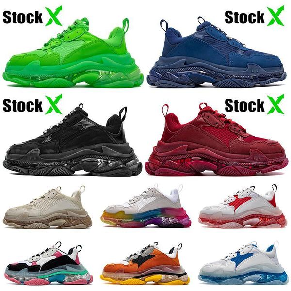 2020 fashion luxury triple s mens womens casual shoes crystal red bottoms paris 17fw vintage dad designer shoes clear sole platform sneakers, Black
2020 fashion luxury triple s mens womens casual shoes crystal red bottoms paris 17fw vintage dad designer shoes clear sole platform sneakers, Black