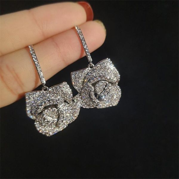 luxury brand designer jewelry women earrings 2019 fashion rose earring s925 silver cubic zirconia earing rings
luxury brand designer jewelry women earrings 2019 fashion rose earring s925 silver cubic zirconia earing rings