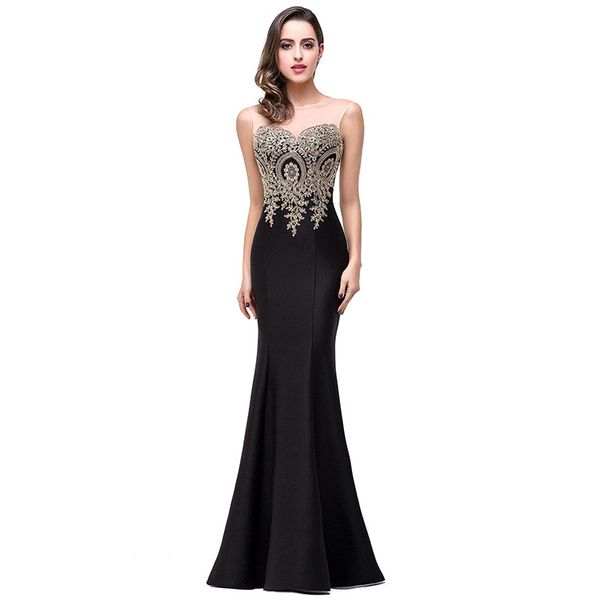 european station evening dress applique back cutout perspective bag hip fishtail dress women, White;black
european station evening dress applique back cutout perspective bag hip fishtail dress women, White;black