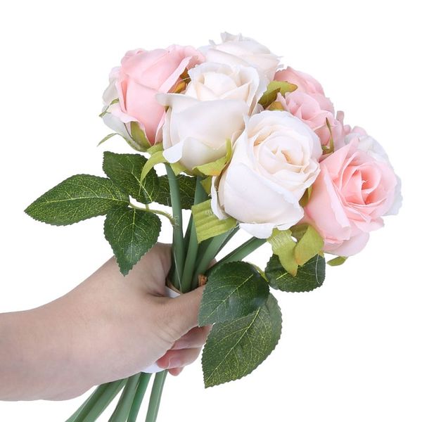12 heads simulation artificial rose flower silk bouquet wedding party home decor beauty gxma
12 heads simulation artificial rose flower silk bouquet wedding party home decor beauty gxma