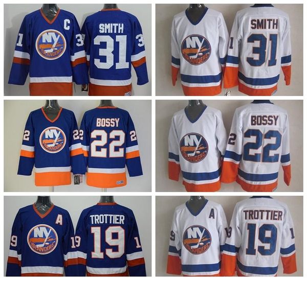 islanders jersey new york men 31 billy smith vintage ice hockey jerseys 22 mike bossy 19 rocky trottier team color blue white, Black;red
islanders jersey new york men 31 billy smith vintage ice hockey jerseys 22 mike bossy 19 rocky trottier team color blue white, Black;red