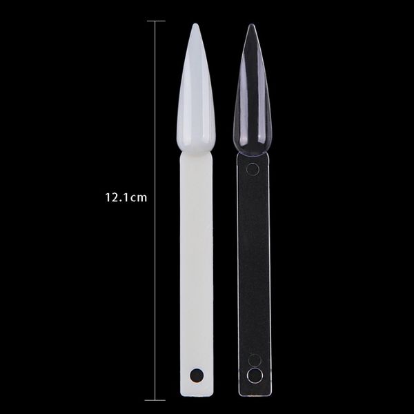 40pcs sharp fan nail art false tips polish gel color practice display showing card sticks manicure tool, Silver
40pcs sharp fan nail art false tips polish gel color practice display showing card sticks manicure tool, Silver