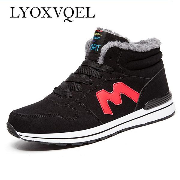 big size men ankle boots leather casual snow winter shoes warm fur male shoes winter snow men boots casual rubber m282, Black
big size men ankle boots leather casual snow winter shoes warm fur male shoes winter snow men boots casual rubber m282, Black