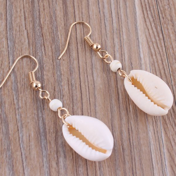 fashion women natural shell drop earrings ivory color bohemian style summer holiday dangle earrings handmade simple, Silver
fashion women natural shell drop earrings ivory color bohemian style summer holiday dangle earrings handmade simple, Silver