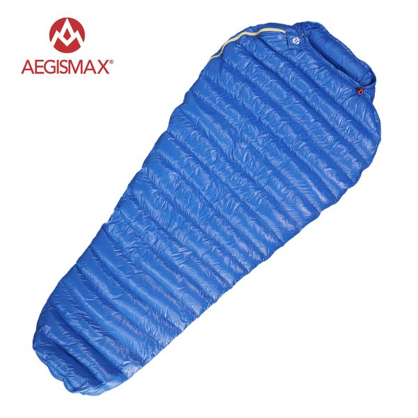 

aegismax m2 long filling 420g outdoor ultralight white down camping mummy type three-season sleeping bag 800fp