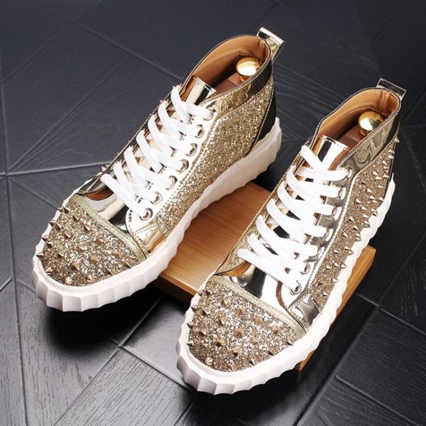 luxe rivet shoes,male hairstylist,personality,triple comfortable ,high- shoes,high-rivet,ankle w60, Black
luxe rivet shoes,male hairstylist,personality,triple comfortable ,high- shoes,high-rivet,ankle w60, Black