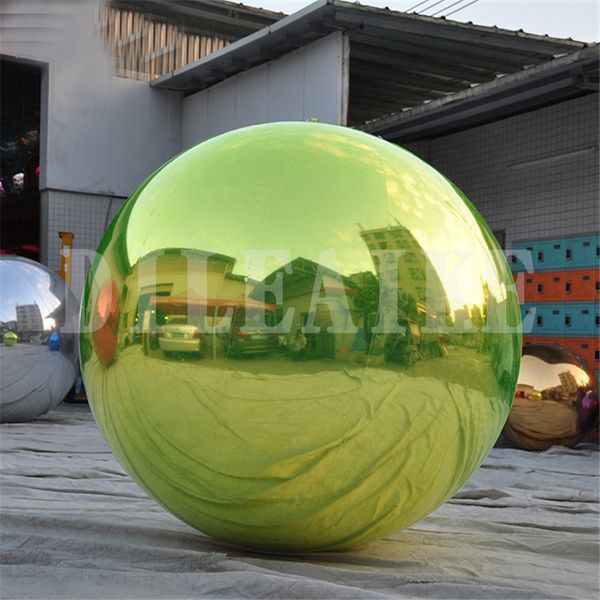 2m Diameter Giant Inflatable Mirror Ball For Decoration Pvc Inflatable Christmas Ornaments Ball Advertising Inflatable Mirrored Balloon