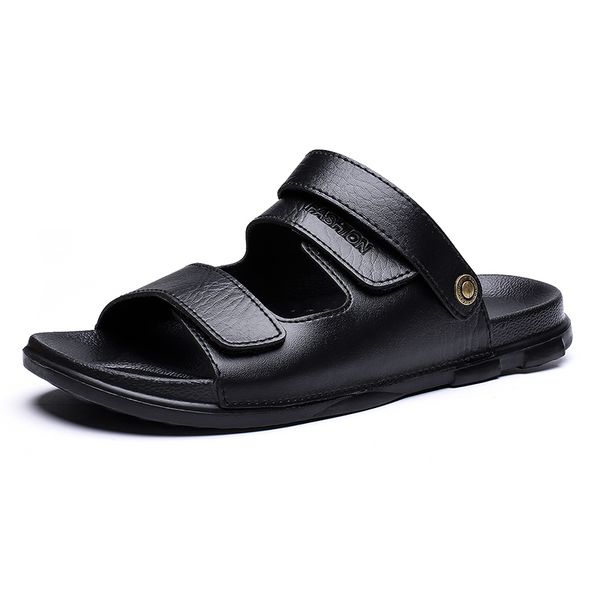 men's sandals fashion beach summer slippers dual-use one-word tow wear vietnamese vietnamese shoes, Black
men's sandals fashion beach summer slippers dual-use one-word tow wear vietnamese vietnamese shoes, Black