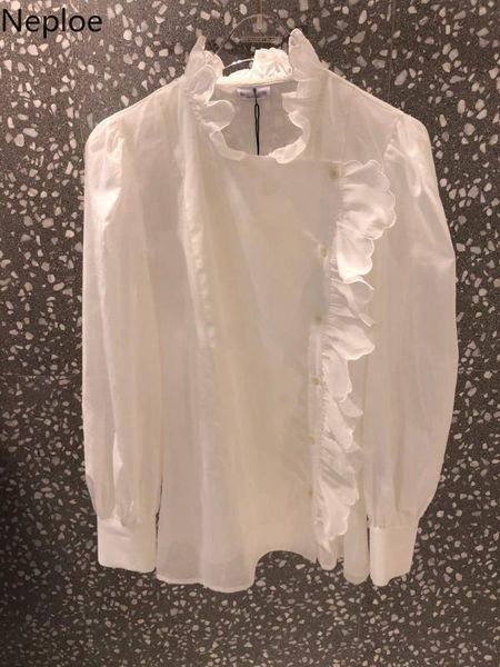 neploe корейский 2020 весна осень женщины блузы с длинным рукавом стенд neck top blusas однобортный сборки нерегулярное рубашка 58919, White
neploe корейский 2020 весна осень женщины блузы с длинным рукавом стенд neck top blusas однобортный сборки нерегулярное рубашка 58919, White
