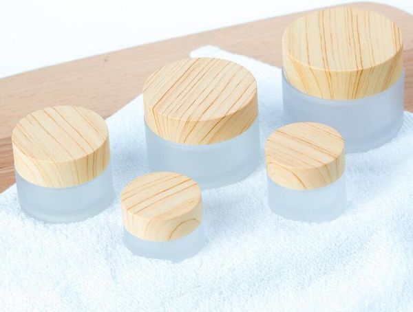 frosted glass jar cream bottles round cosmetic jars hand face packing bottles 5g 10g 15g 30g 50g jars with wood grain cover
frosted glass jar cream bottles round cosmetic jars hand face packing bottles 5g 10g 15g 30g 50g jars with wood grain cover