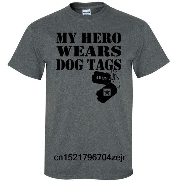 men t shirt my hero wears dog tags -army short sleeve funny t-shirt novelty tshirt women, White;black
men t shirt my hero wears dog tags -army short sleeve funny t-shirt novelty tshirt women, White;black
