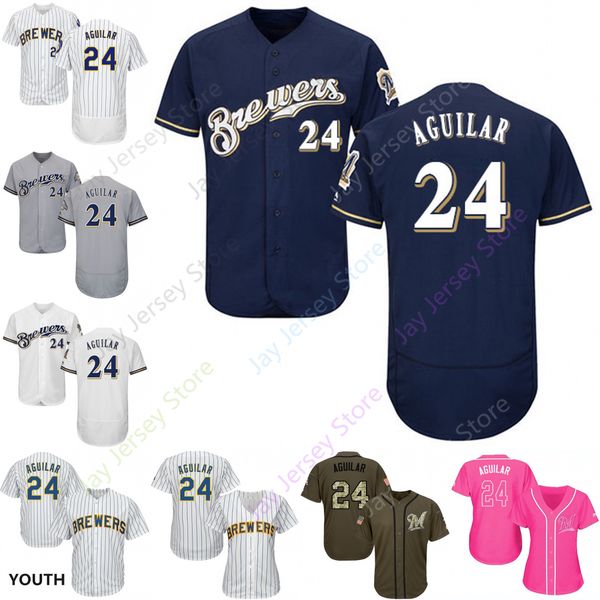 Custom Milwaukee 24 Jesus Aguilar Jersey Brewers Jerseys Cool Base Flexbase White Black Red Grey Home Away Men Women Youth All Stitched
Custom Milwaukee 24 Jesus Aguilar Jersey Brewers Jerseys Cool Base Flexbase White Black Red Grey Home Away Men Women Youth All Stitched