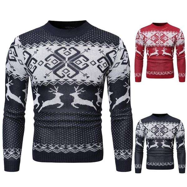 2020 xmas chic men elk print o neck long sleeve pullover slim and fit sweater blouse top, White;black
2020 xmas chic men elk print o neck long sleeve pullover slim and fit sweater blouse top, White;black