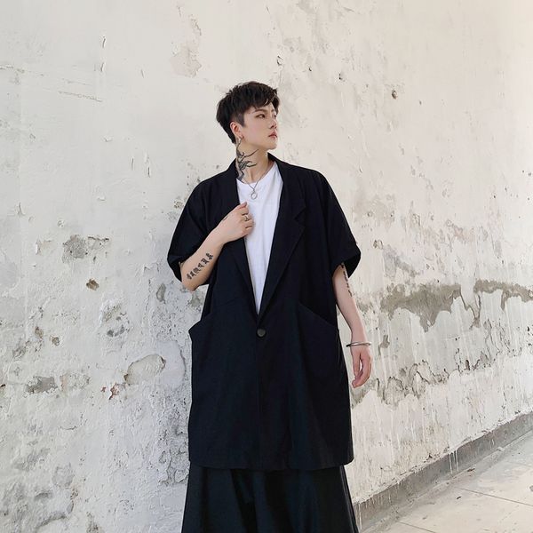 men oversizelong jacket cotton linen short sleeve loose casual trench coat male streetwear hip hop gothic thin outerwear, Tan;black
men oversizelong jacket cotton linen short sleeve loose casual trench coat male streetwear hip hop gothic thin outerwear, Tan;black