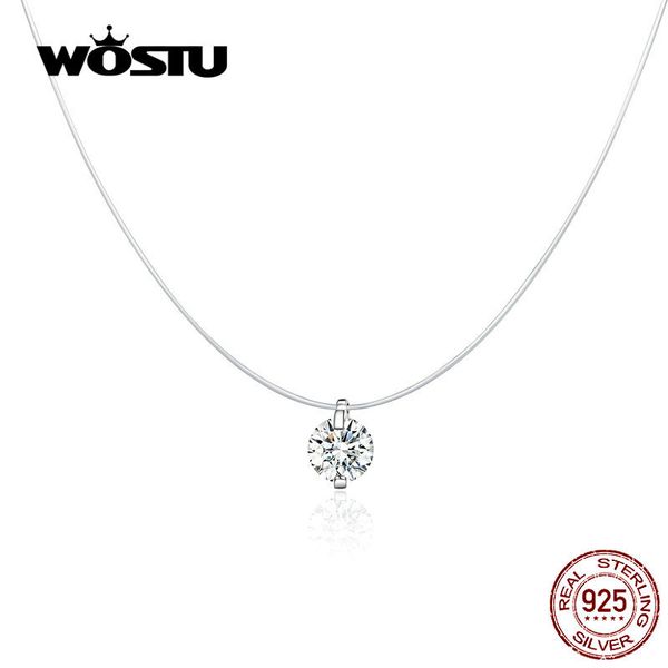 wostu dazzling crystal necklaces 925 sterling silver pendant long chain link for women wedding original fashion jewelry cqn332
wostu dazzling crystal necklaces 925 sterling silver pendant long chain link for women wedding original fashion jewelry cqn332