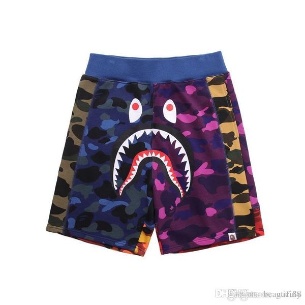 new a bathing aape ape mens designers japan men's shark jaw shorts camo print color pants for men woman summer vetements, Black
new a bathing aape ape mens designers japan men's shark jaw shorts camo print color pants for men woman summer vetements, Black