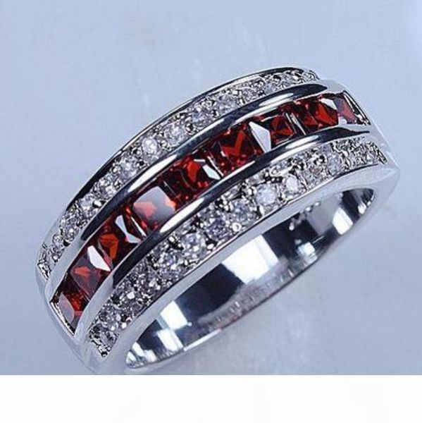 victoria wieck luxury jewelry 10kt white gold filled red garnet simulated diamond wedding princess bridal rings for men gift size 8 9 10 11, Silver
victoria wieck luxury jewelry 10kt white gold filled red garnet simulated diamond wedding princess bridal rings for men gift size 8 9 10 11, Silver