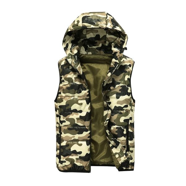 men hooded vest sleeveless fashion camouflage winter warm light male jackets zipper outerwear coat vest men waistcoat, Black;white
men hooded vest sleeveless fashion camouflage winter warm light male jackets zipper outerwear coat vest men waistcoat, Black;white