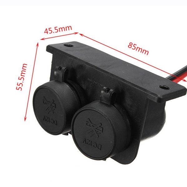 black 12v 2 way female car motorcycle cigarette lighter waterproof cover double dual socket splitter plug connector adapter
black 12v 2 way female car motorcycle cigarette lighter waterproof cover double dual socket splitter plug connector adapter