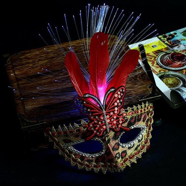 fashion women girls led flashing leopard fiber masks glowing venice princess mask carnival wedding masquerade party dress decor
fashion women girls led flashing leopard fiber masks glowing venice princess mask carnival wedding masquerade party dress decor