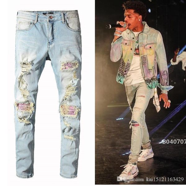 20 mens проблемные рваные джинсы байкер slim fit мотоцикл байкер denim для мужчин модельер хип-хоп улица мужские джинсы размер 28-40, Blue
20 mens проблемные рваные джинсы байкер slim fit мотоцикл байкер denim для мужчин модельер хип-хоп улица мужские джинсы размер 28-40, Blue