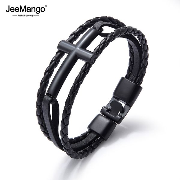 jeemango vintage leather bracelets bangle metal cross bracelets for women men jewelry bohemia rope chain bracelet black joph1291, Golden;silver
jeemango vintage leather bracelets bangle metal cross bracelets for women men jewelry bohemia rope chain bracelet black joph1291, Golden;silver