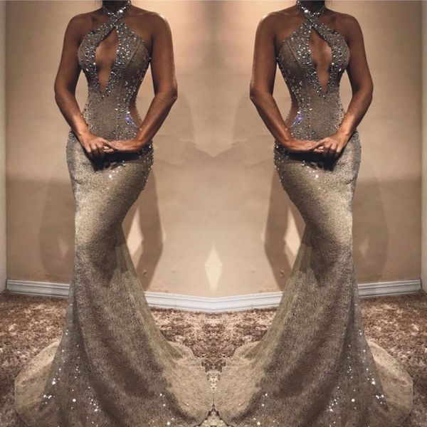 bling bling 2019 prom dresses sequined beads crystals halter neck floor length backless formal dresses evening gowns vestidos de fiesta, Black
bling bling 2019 prom dresses sequined beads crystals halter neck floor length backless formal dresses evening gowns vestidos de fiesta, Black
