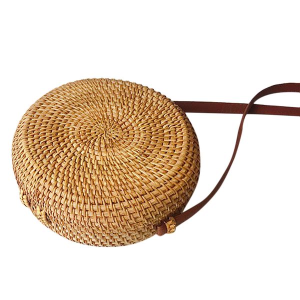 2019 circle handwoven bali round retro rattan straw beach bag cross body barrel-shaped drop shipping#t2
2019 circle handwoven bali round retro rattan straw beach bag cross body barrel-shaped drop shipping#t2