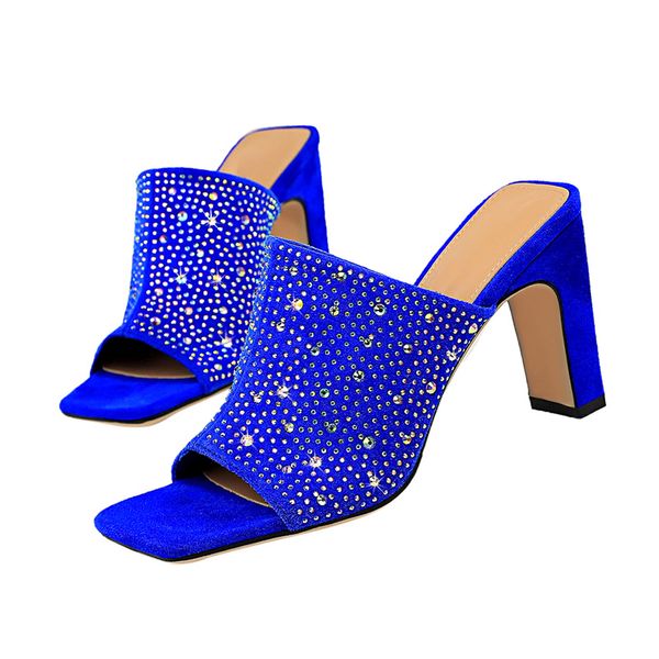 2020 women mules yellow crystal slides lady block heels slippers summer 8.5cm high heels peep toe rhinestone shoes, Black
2020 women mules yellow crystal slides lady block heels slippers summer 8.5cm high heels peep toe rhinestone shoes, Black