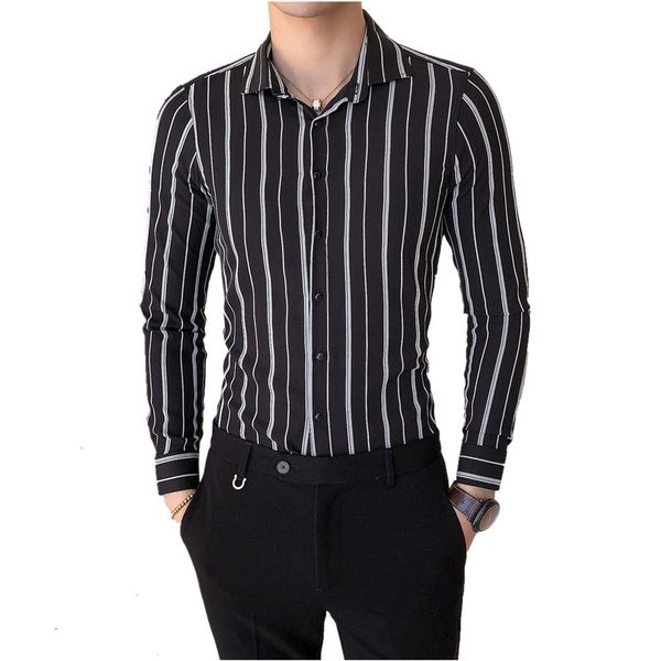 spring and autumn mens striped shirt white black green shirt men shirts business casual camisa masculina
spring and autumn mens striped shirt white black green shirt men shirts business casual camisa masculina