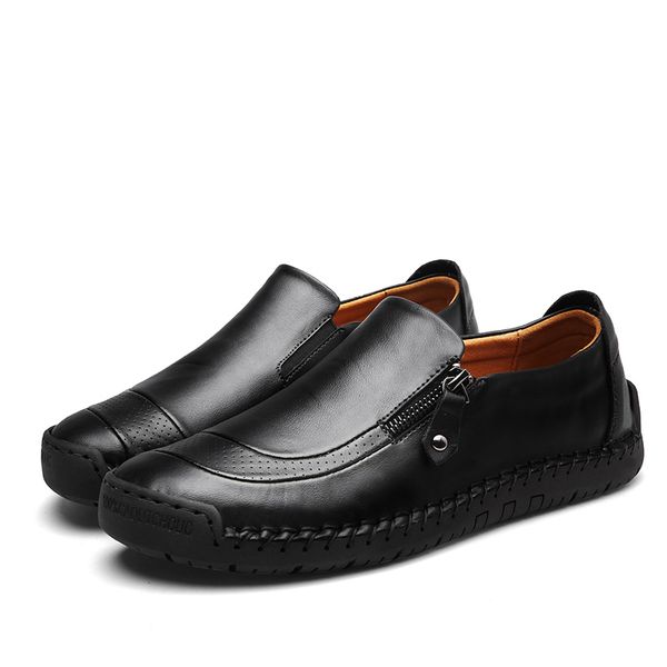 2019 tide male classic comfortable men's leather shoes men's flat shoes fashion trend dress mens boots, Black
2019 tide male classic comfortable men's leather shoes men's flat shoes fashion trend dress mens boots, Black