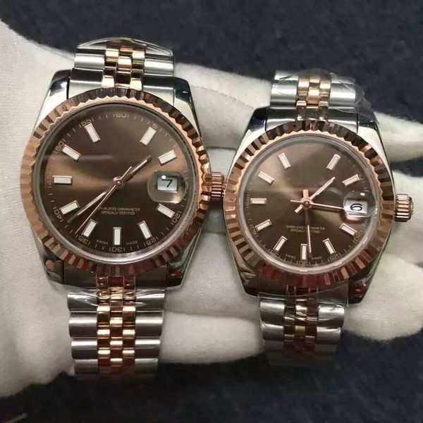 Fashion rose gold Womens Automatic mechanical watches Luxury watch for mens Women 41MM 36MM Brown dial Luminous Couple lovers wristwatches
Fashion rose gold Womens Automatic mechanical watches Luxury watch for mens Women 41MM 36MM Brown dial Luminous Couple lovers wristwatches