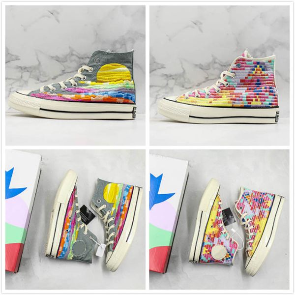 New Covase Colorful Embroidery Casual Shoes Sunrise Over The Sea Tetris Design Designer Man Woman Fashion Comfortable Sneakers
New Covase Colorful Embroidery Casual Shoes Sunrise Over The Sea Tetris Design Designer Man Woman Fashion Comfortable Sneakers